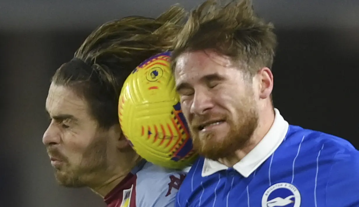 Masih berusia 25 tahun, Jack Grealish berpotensi menjadi salah satu pemain terbaik Inggris generasi ini. Grealish memiliki visi untuk menciptakan peluang dan telah membuat 6 gol dan 10 assist musim ini. (Foto: AFP/Pool/Mike Hewitt)