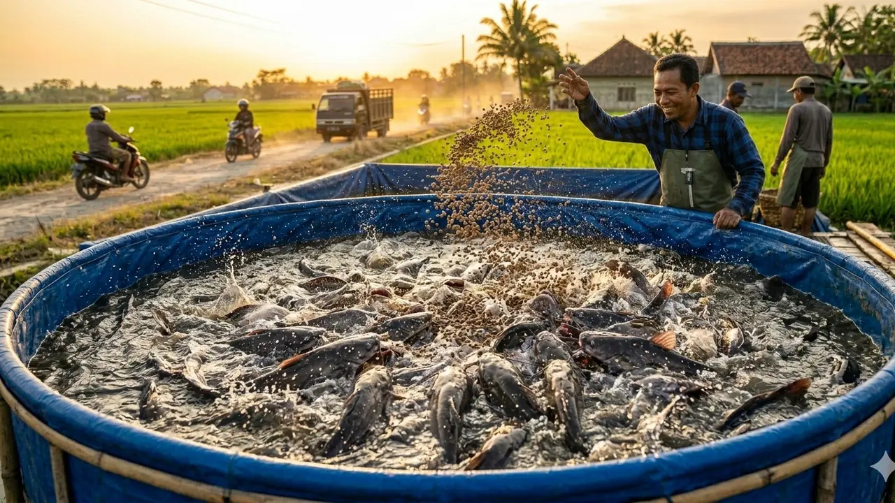 Cara Budidaya Ikan Lele di Kolam Terpal untuk Pemula. AI