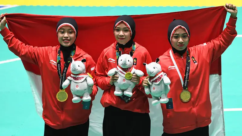 Pencak Silat Seni Beregu Putri Sabet Emas ke-27 untuk Indonesia