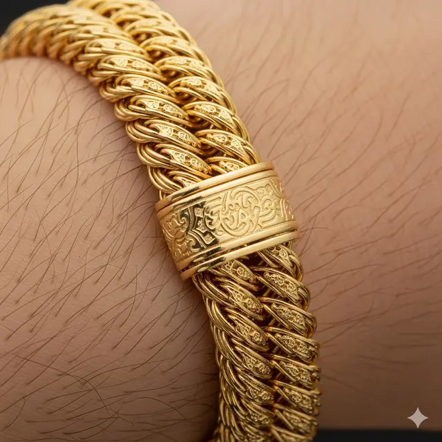 Gelang Rantai Singapore Motif Arabic