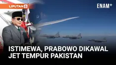 Presiden Republik Indonesia Prabowo Subianto tiba di Islamabad, Pakistan, Senin (8/12), untuk memenuhi undangan resmi Perdana Menteri Shehbaz Sharif. Kedatangannya disambut upacara kenegaraan penuh kehormatan, termasuk jajar pasukan dan dentuman 21 k...