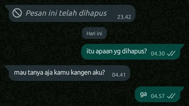 5 Chat Dihapus Ini Bikin Penasaran, Ujungnya Malah Bikin Kesal