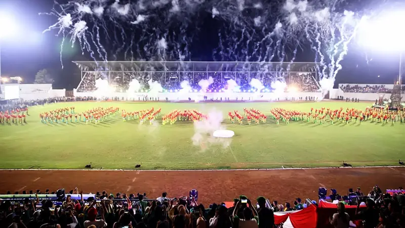 Penutupan Pekan Olahraga Provinsi Jawa Timur ke VII di Stadion Semeru Kabupaten Lumajang (Istimewa)