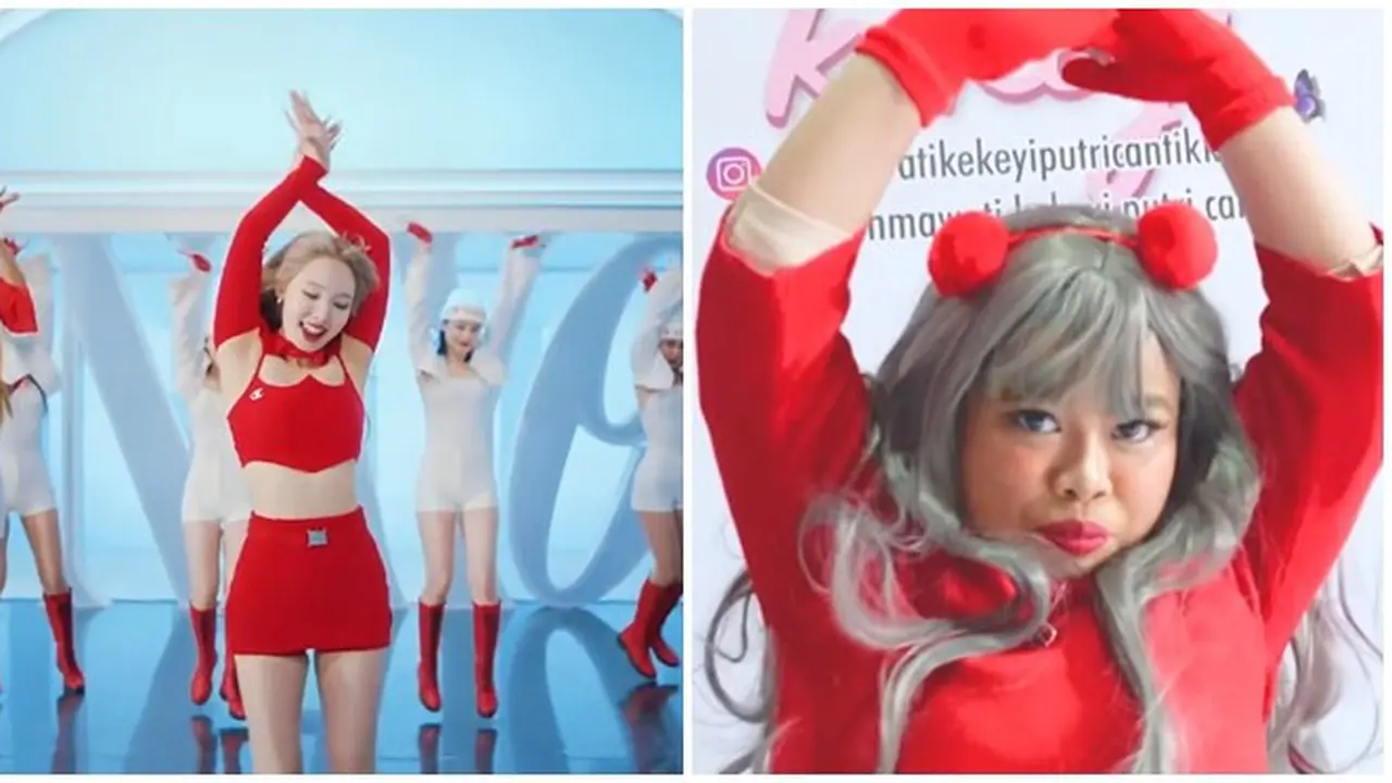 7 Potret Kekeyi Lakukan Parodi Cover Dance Milik Nayeon 'Pop!', Curi Perhatian