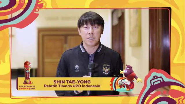 VIDEO: Shin Tae-yong Ajak Pecinta Sepak Bola Dukung Timnas Indonesia U-20 di Piala Dunia U-20 2023