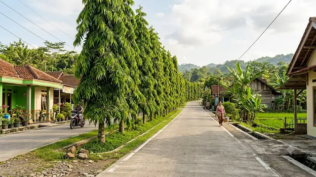 Tanaman yang Cocok untuk Pinggir Jalan Cor Desa