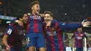 Barcelona melalui laman resminya pada Rabu, (2/8/2017) mengumumkan bahwa Neymar akan meninggalkan Blaugrana. (AP/Siu Wu)