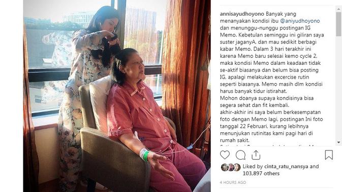 Ani Yudhoyono (Foto: Instagram/annisayudhoyono)