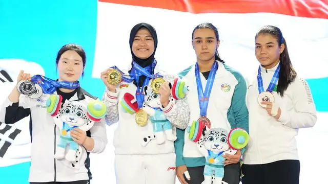 Alyamaulida Kartika Raih Emas di Kejuaraan Asia Angkat Besi Remaja dan Junior 2025