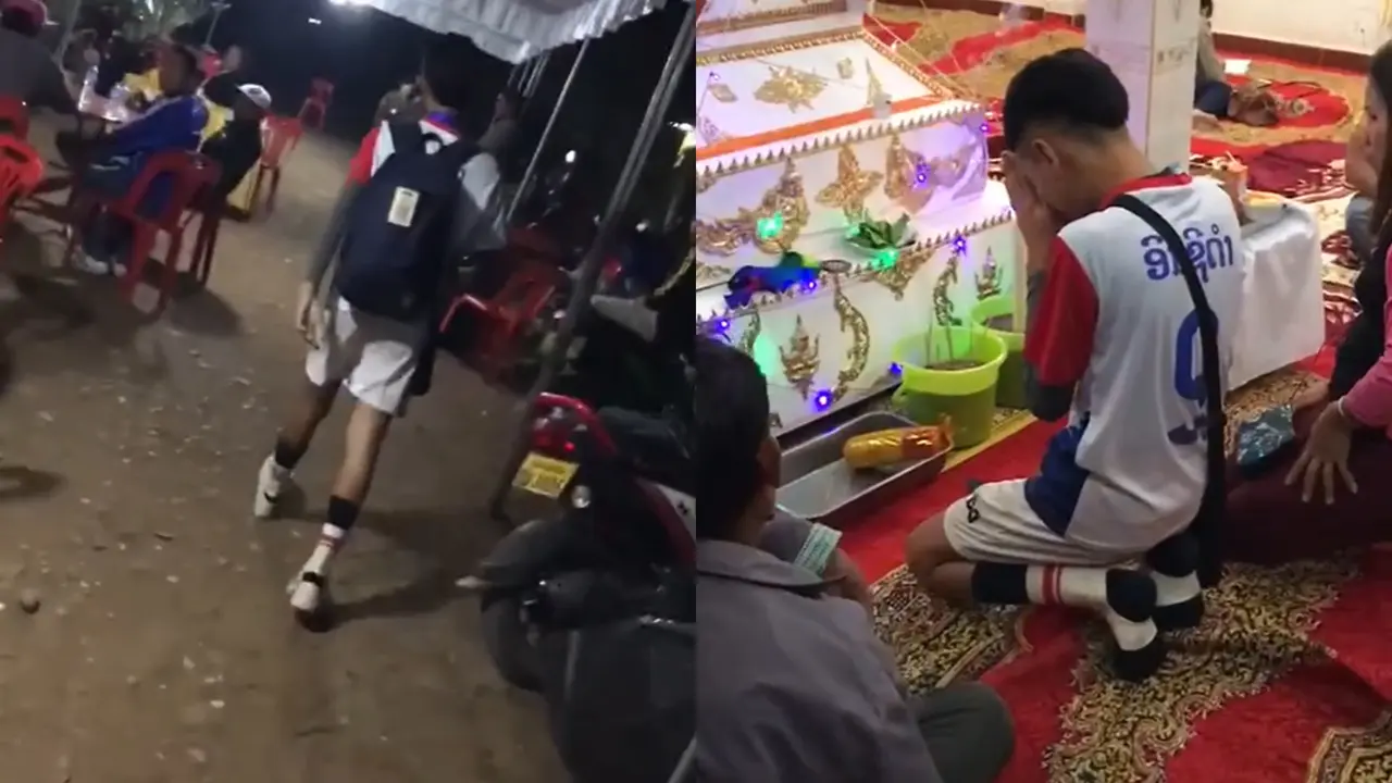 Main Basket Tak Tahu Neneknya Meninggal, Remaja Ini Nangis Histeris di Depan Peti Bikin Haru