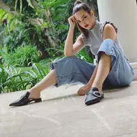 Simak padu padan baju yang tepat celana kulot (Foto: instagram/ramadhaniabakrie)