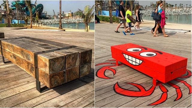 7 Potret Fasilitas Umum di Jalanan Ini Dapat Sentuhan Seni, Jadi Makin Hidup