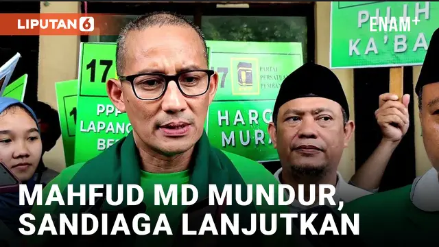 Mahfud MD Mundur, Sandiaga Uno Tuntaskan Jabatan Menterinya