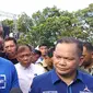 Ketua Umum Partai Demokrat Agus Harimurti Yudhoyono (AHY) didampingi Ketua DPD Partai Demokrat Sulut Elly Engelbert Lasut.
