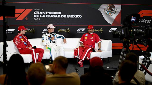 Charles Leclerc, Lando Norris, dan Lewis Hamilton