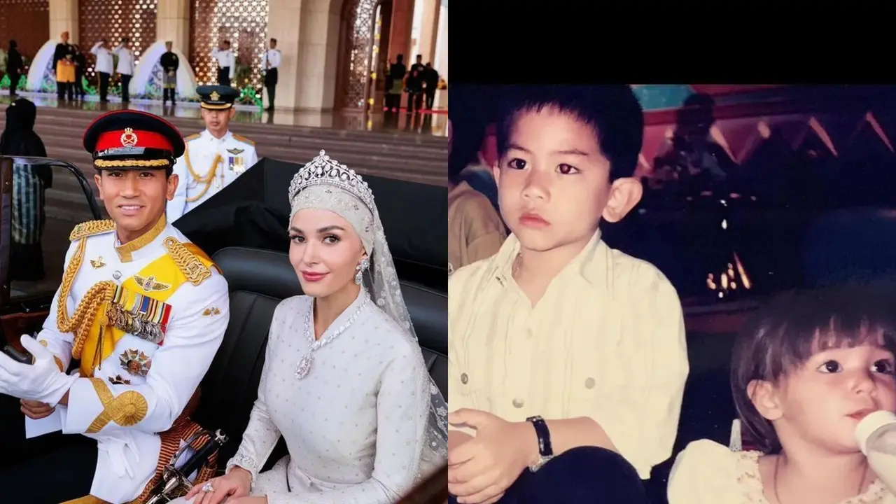 Gaya Salting Anisha Rosnah Kenakan Dress Putih yang Dipuji Pangeran Mateen, Dari Teman Masa Kecil Jadi Suami Istri