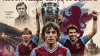 Peter Withe (kanan) jadi pahalawan kemenangan Aston Villa saat meraih gelar juara Liga Champions pada 1982. (PA Archive/PA Images -- AI-generated image/Gemini)
