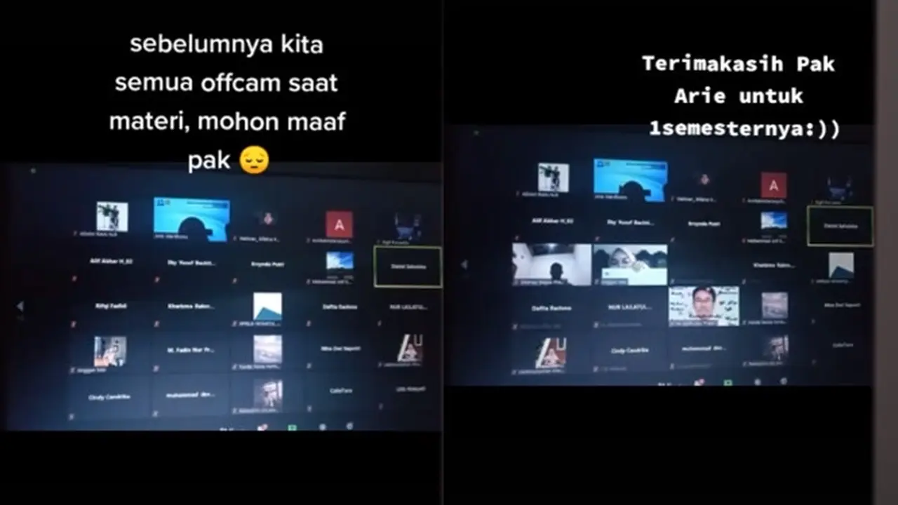 Tiba-Tiba Matikan Kamera Zoom, Para Mahasiswa Ini Bikin Dosennya Terharu