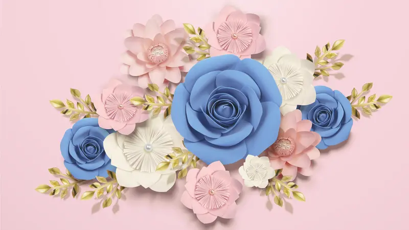 ilustrasi paper flower