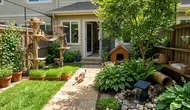 7 Desain Taman Kecil dengan Area Khusus untuk Kucing Bermain agar Anabul Lebih Aktif