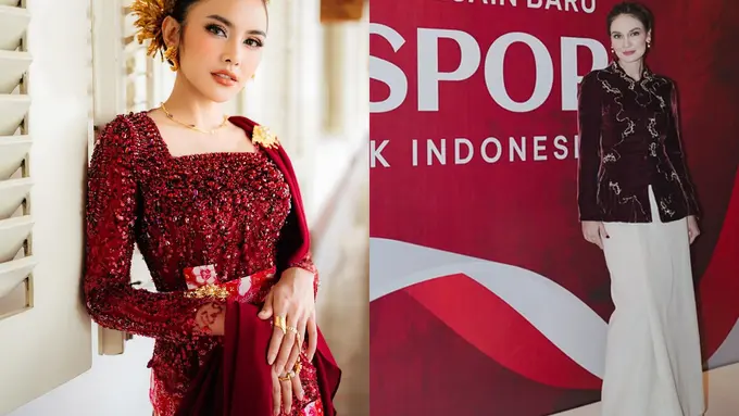 Parade Kebaya Merah di HUT ke-79 RI dari Luna Maya, Wulan Guritno, hingga Mahalini Raharja
