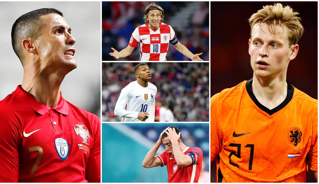Sejumlah pemain terbaik Eropa angkat koper dari Euro 2020 (Euro 2021) usai gagal membawa negaranya menang di babak 16 besar. Berikut 6 pemain berlabel bintang yang tak akan kita lihat penampilannya lagi di Piala Eropa tahun ini.