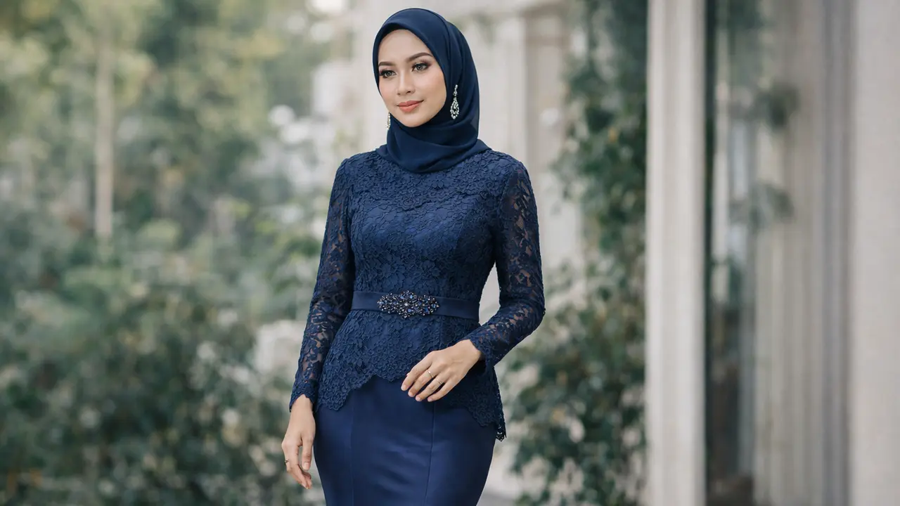 Model Gamis Brokat Duyung Terbaru 2026 (Foto: ChatGPT)