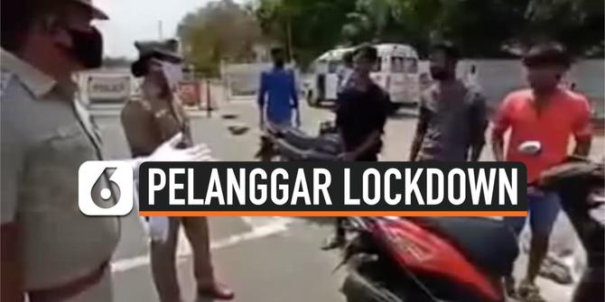 VIDEO: Pelanggar Lockdown Dihukum Masuk Ambulans, Kejadian Selanjutnya Kocak