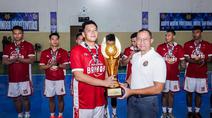 Tim Basket Bhayangkara Brimob berhasil menorehkan prestasi membanggakan dengan meraih gelar Juara 1 (Champion) pada ajang KASAU Cup 2026 Basketball Tournament kategori antar kementerian/lembaga yang digelar di GOR Merpati Halim Perdanakusuma, Jakarta Timur. (Foto: Humas Polri)