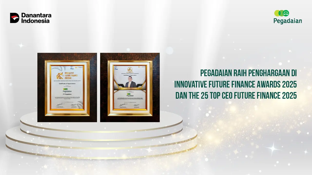 Pegadaian Raih Innovative Future Finance Awards, Dirut Damar Latri Masuk Daftar Top 25 CEO 2025