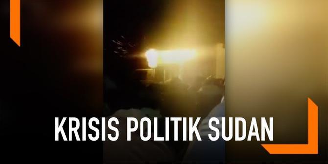 VIDEO: Mencekam, Bentrok Pasukan Keamanan Sudan dengan Demonstran