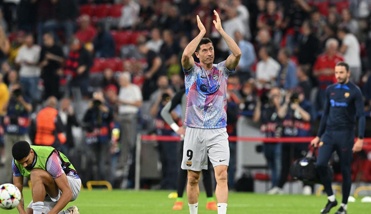 Seperti yang diketahui, ia memutuskan hengkang dari Bayern Munich ke Barcelona pada musim panas ini. (AFP/Kerstin Joensson)