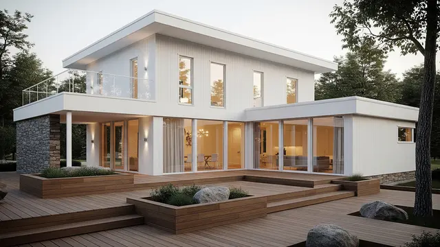 Desain Rumah Minimalis Skandinavia dengan Pencahayaan Alami/Gemini AI