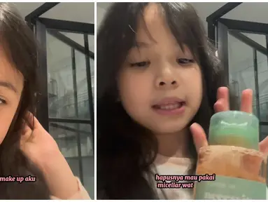 Dikenal sebagai anak dan cucu artis, Gempi sudah curi perhatian sejak lahir. Gempita lahir pada 16 Januari 2015 dan kini berusia 9 tahun. Bayi yang dulu lucu dan menggemaskan kini sudah bisa review cleanser. Tak sedikit netizen yang gemas melihat tingkah gemas Gempi ketika bersihkan makeup sendiri di kamar mandi sembari review cleanser yang digunakannya. (Liputan6.com/IG/@inigempiii)