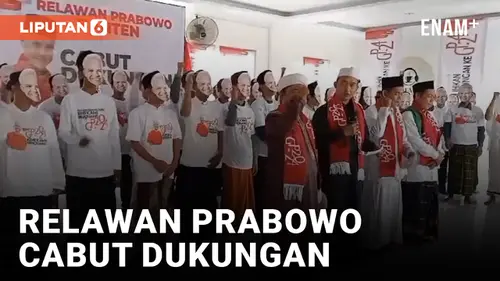 VIDEO: Relawan Prabowo 2019 Banten Cabut Dukungannya
