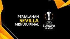 Berita motion grafis perjalanan Sevilla menuju final Liga Europa 2019-2020.