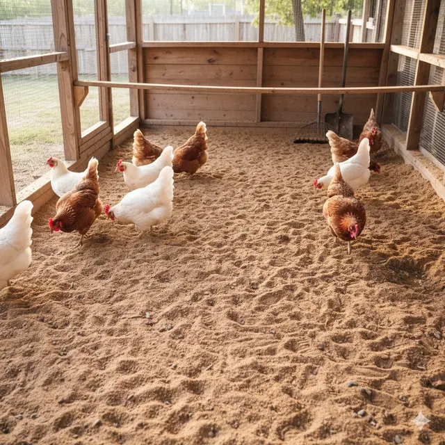 Alas kandang ayam (Foto: Gemini AI)