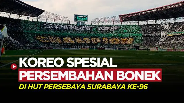 VIDEO: Koreo Mengagumkan Bonek untuk Persebaya saat hadapi Persija, Stadion GBT Bergemuruh