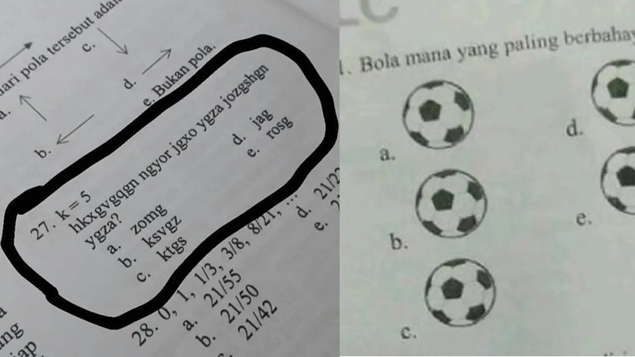 soal ujian nyeleneh (foto: brilio)