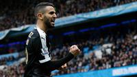 Gelandang Leicester City asal Aljazair, Riyad Mahrez. (AFP/Adrian Dennis)