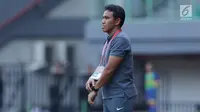 Asisten pelatih tim nasional Indonesia, Bima Sakti (Liputan6.com/Helmi Fithriansyah)