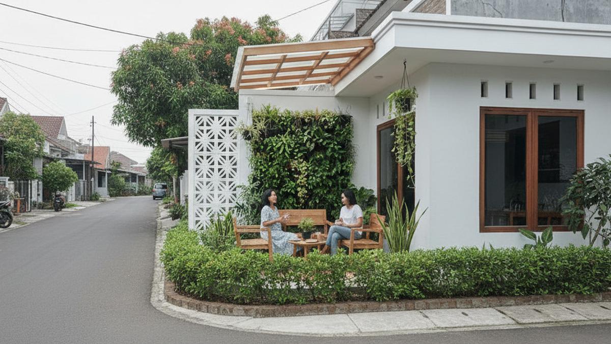 9 Desain Teras Rumah Hook Estetik dan Ramah Tamu, Nyaman Buat Bersantai