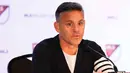 John Herdman juga menerapkan konsep kebersamaan, kepercayaan, dan mentalitas kolektif menjadi fondasi utama tim asuhannya. Tampak dalam foto, John Herdman, pelatih kepala Toronto FC, berbicara pada konferensi pers selama acara hari media MLS di Miami Convention Center pada 11 Januari 2024 di Miami, Florida. (Rich Storry/GETTY IMAGES NORTH AMERICA/Getty Images via AFP)
