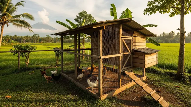 Ilustrasi Bisnis Ternak Ayam (Foto: Gemini]