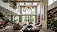 8 Desain Rumah dengan Plafon Tinggi, Tampilan Makin Estetik dan Terasa Lebih Lega