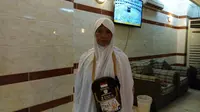 Nenek Nafingah, jemaah haji asal Jawa Timur. (Liputan6.com/Taufiqurrohman)