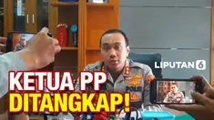 Ketua Pemuda Pancasila (PP) Blora, ditangkap polisian terkait kasus narkoba, penipuan dan penggelapan saat berada di markas Pemuda Pancasila di Desa Sukolilo, Ngawen, Selasa (14/12).