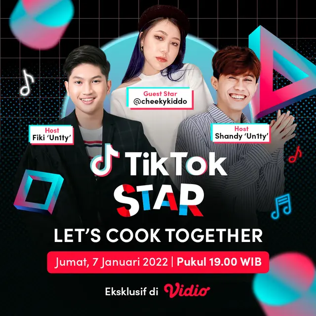 Live Streaming TikTok Star bersama Cheekykiddo