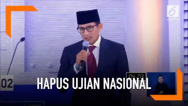 Jika terpillih nanti, Prabowo-Sandi akan menghapus ujian nasional karena beberapa alasan.