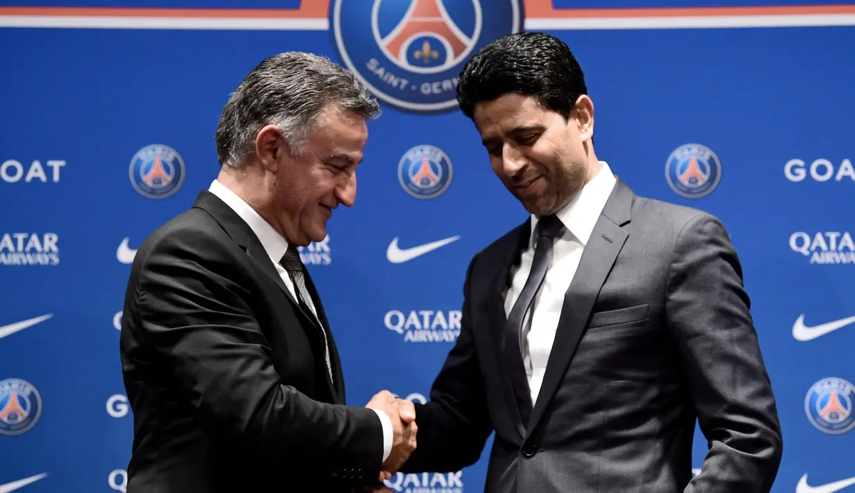 PSG bahkan langsung memberikan kontrak Galtier selama dua musim ke depan atau hingga akhir Juni 2024. (AFP/Bertrand Guay)